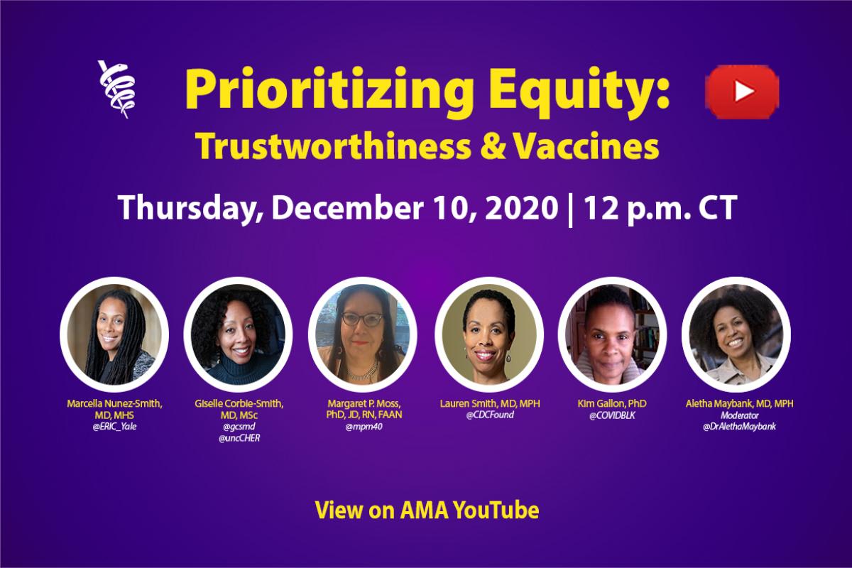 Prioritizing Equity: Trustworthiness & Vaccines banner