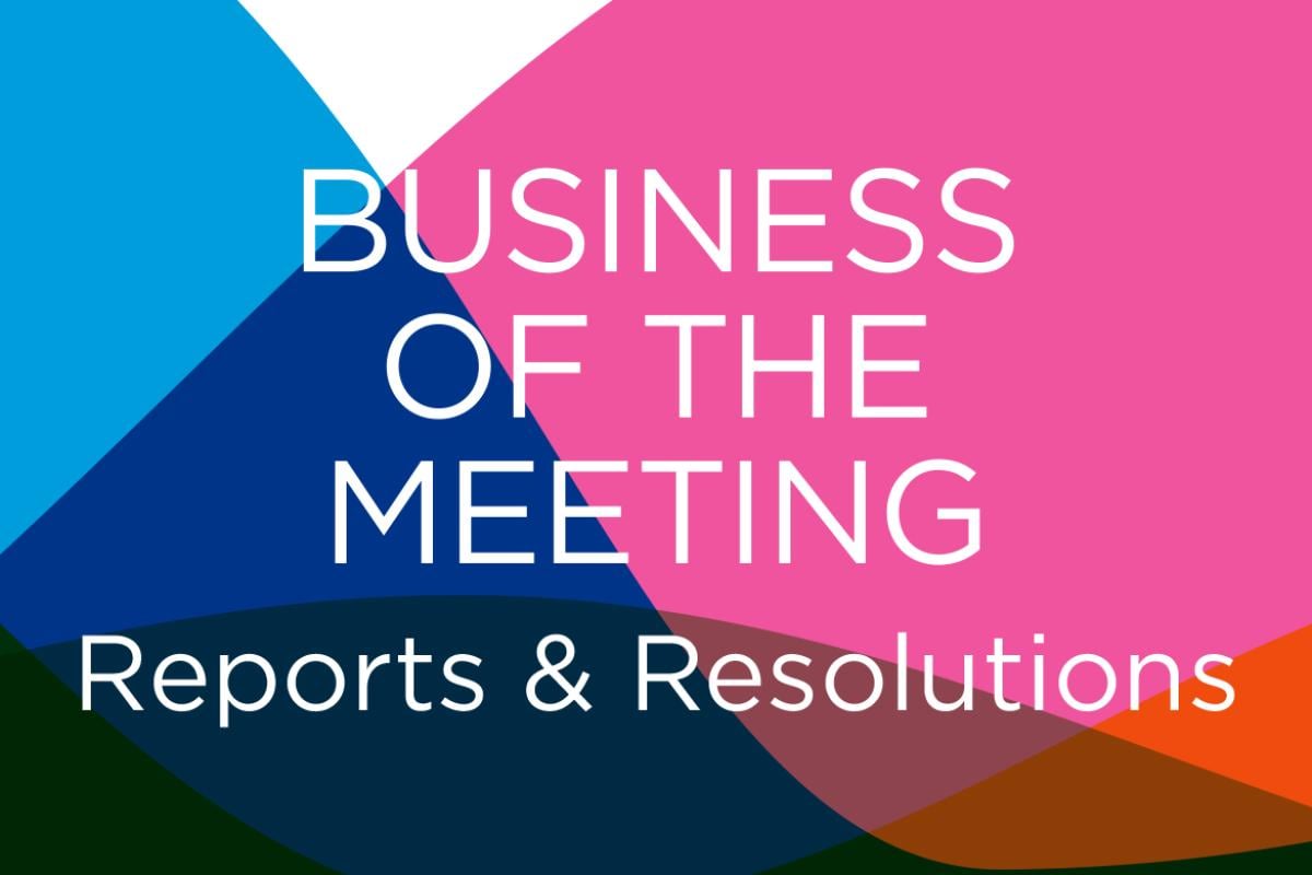June 2022 Business of the Annual Meeting of HOD