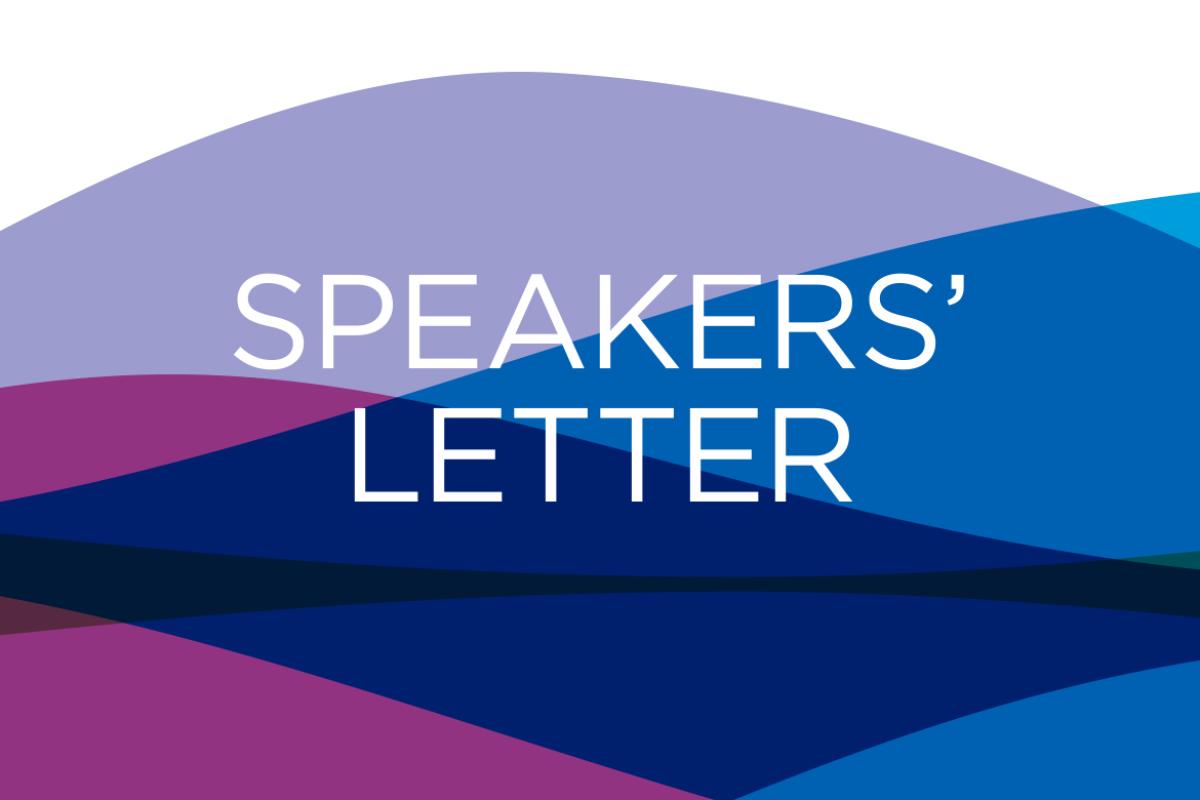 June 2022 HOD meeting speakers' letter