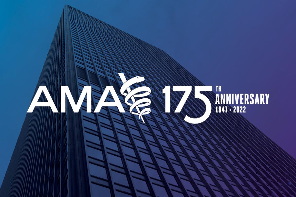 AMA's 175th Anniversary logo
