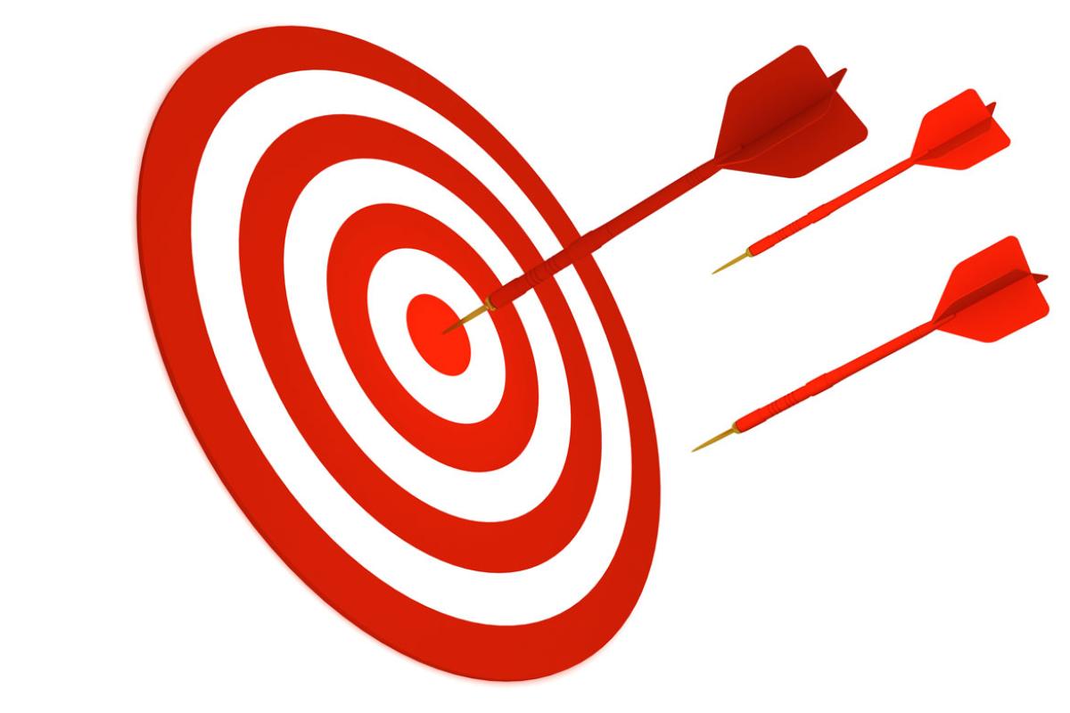 Arrows and a bullseye target