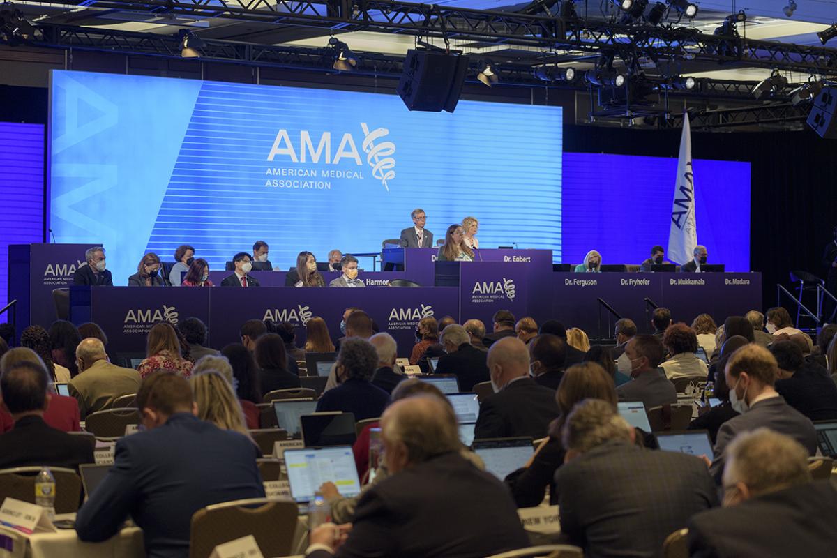 2022 Annual Meeting of AMA House of Delegates session