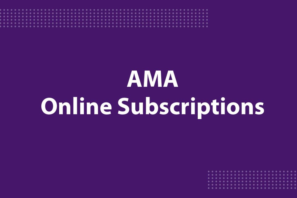 AMA Store online subscriptions