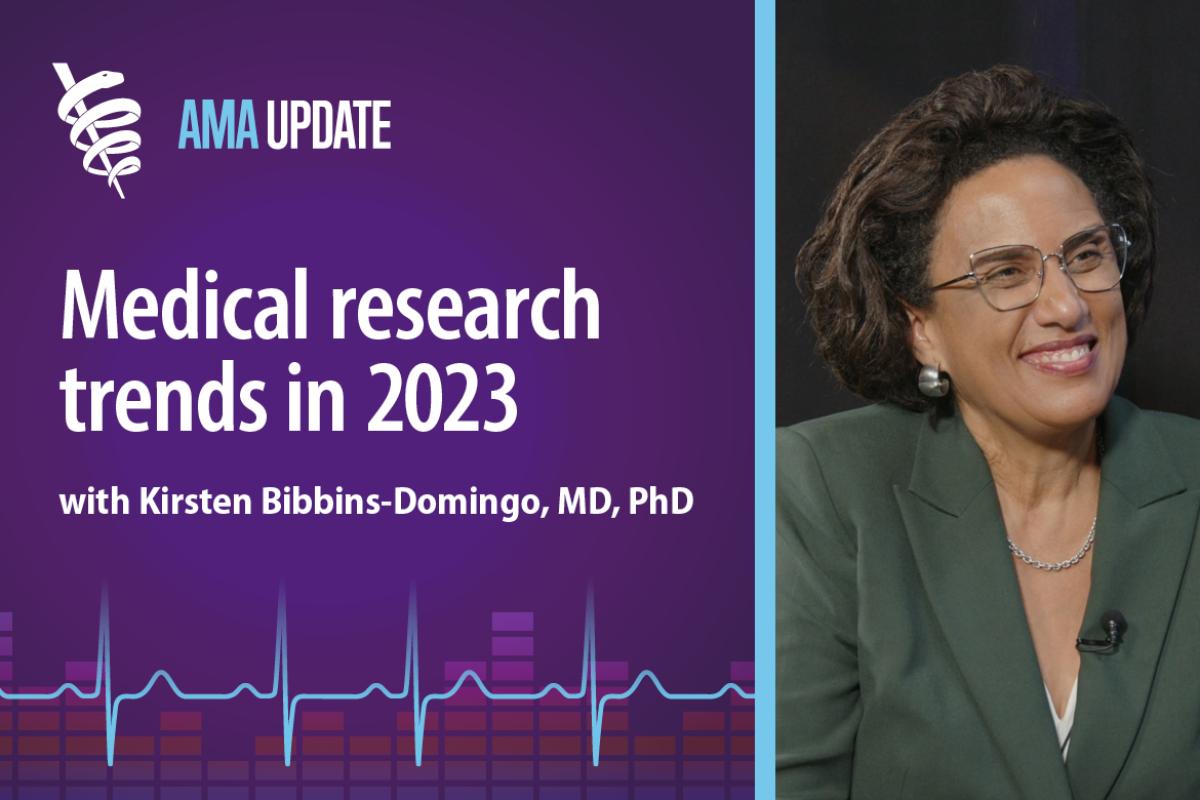AMA Update for Sept. 25, 2023: JAMA editor-in-chief: Why medical journals must move fast with Kirsten Bibbins-Domingo, MD, PhD (index image only)