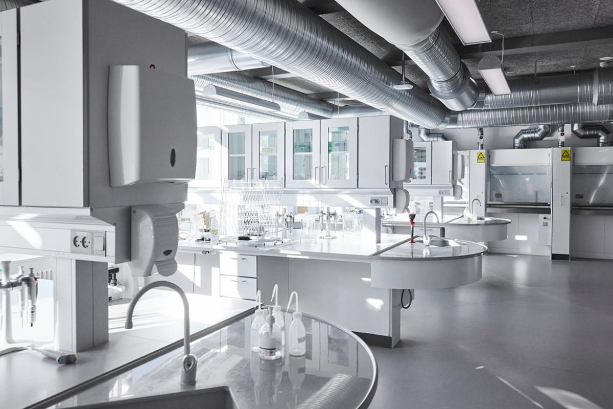 Empty science laboratory