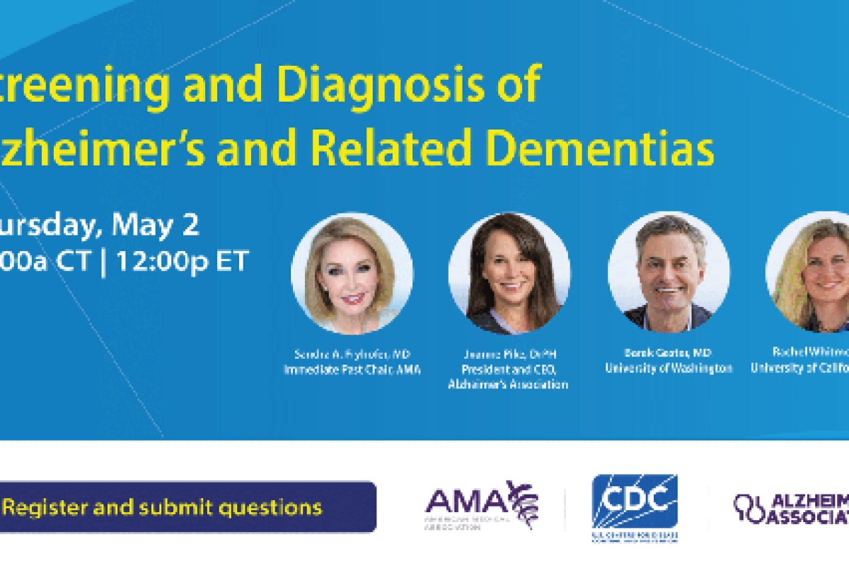 Screening and diagnosis of Alzheimer's and related dementias