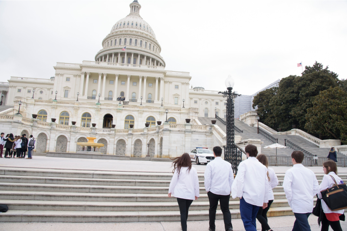 Group of medical students at Capitol Hill