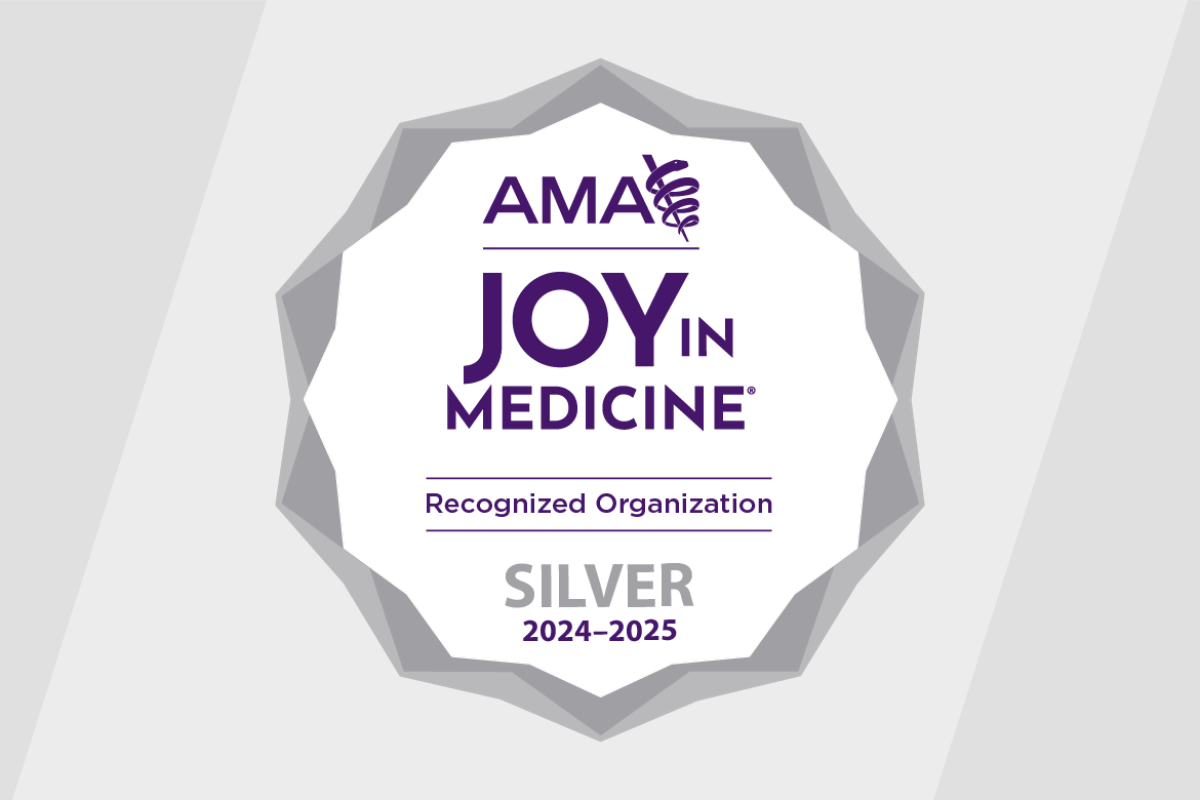 Joy in Medicine® Recognized Organization: Silver, 2024-2025