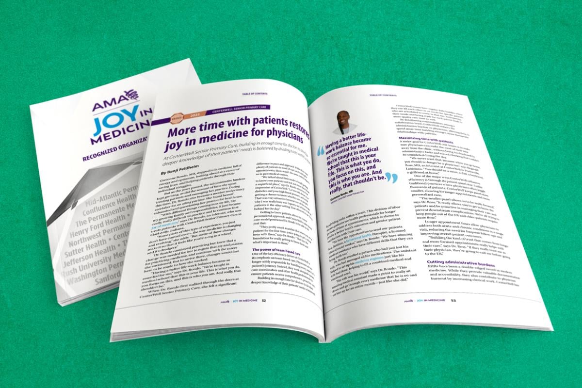 Joy in Medicine magazine: CenterWell