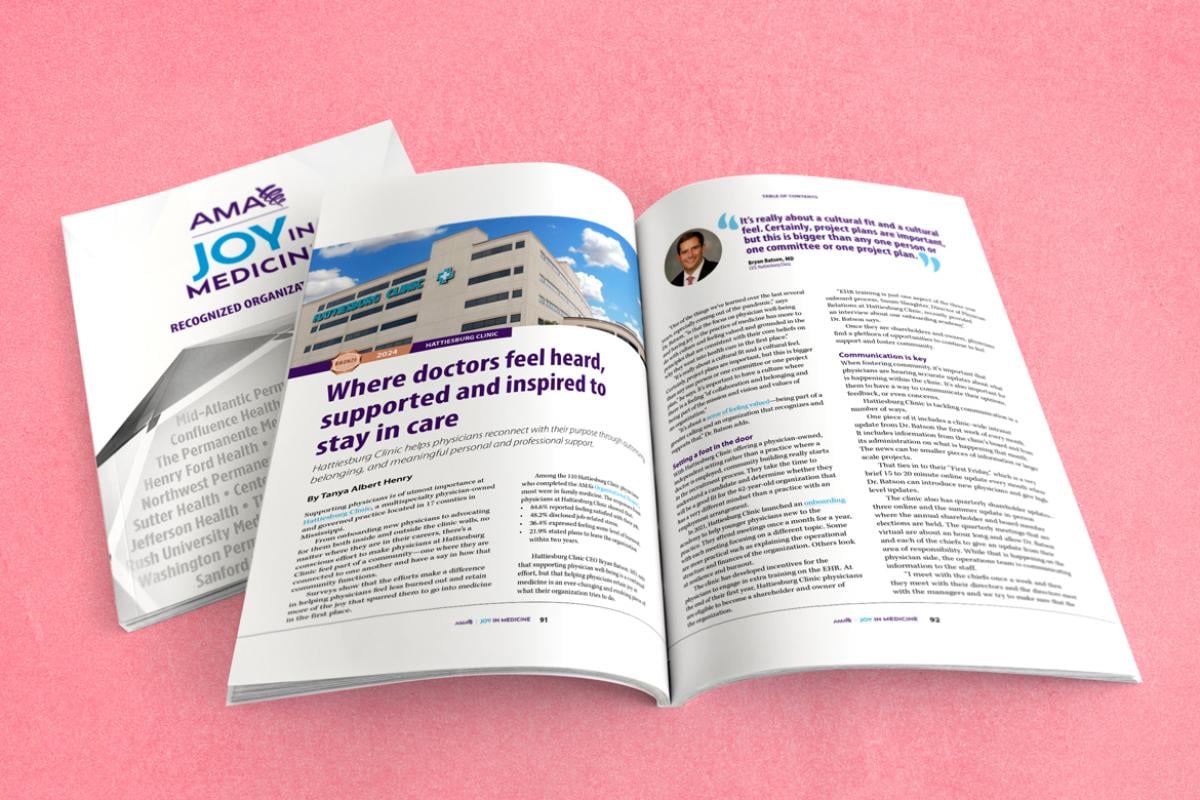 Joy in Medicine magazine: Hattiesburg Clinic