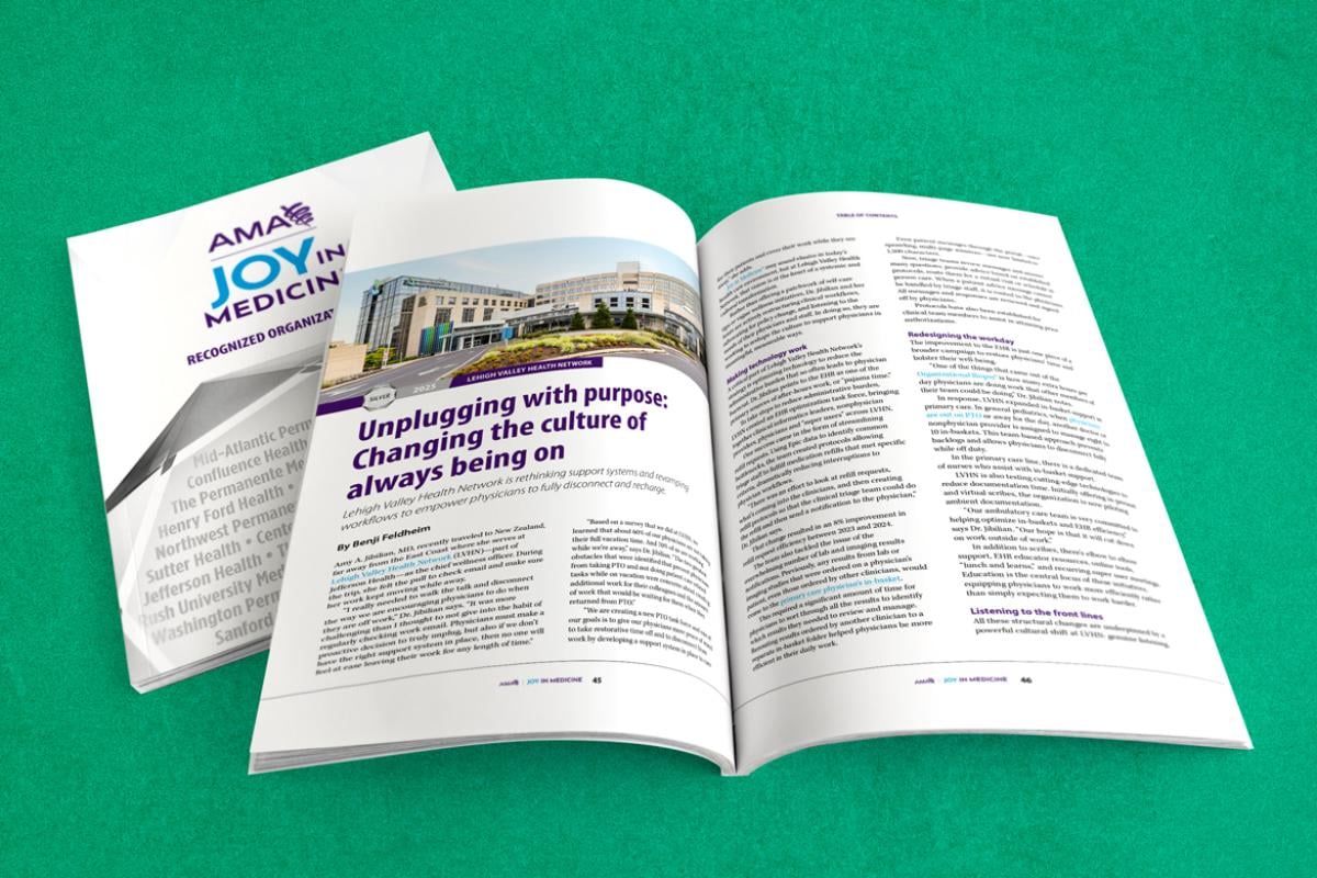 Joy in Medicine magazine: Lehigh Valley Health Network