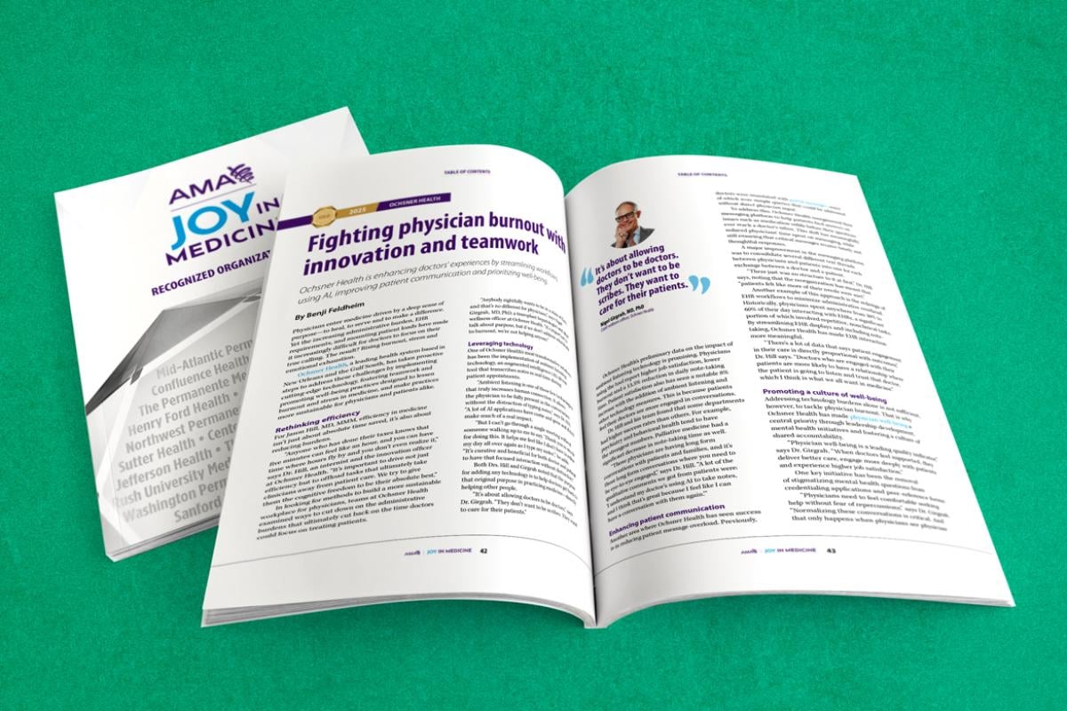 Joy in Medicine magazine: Ochsner Health