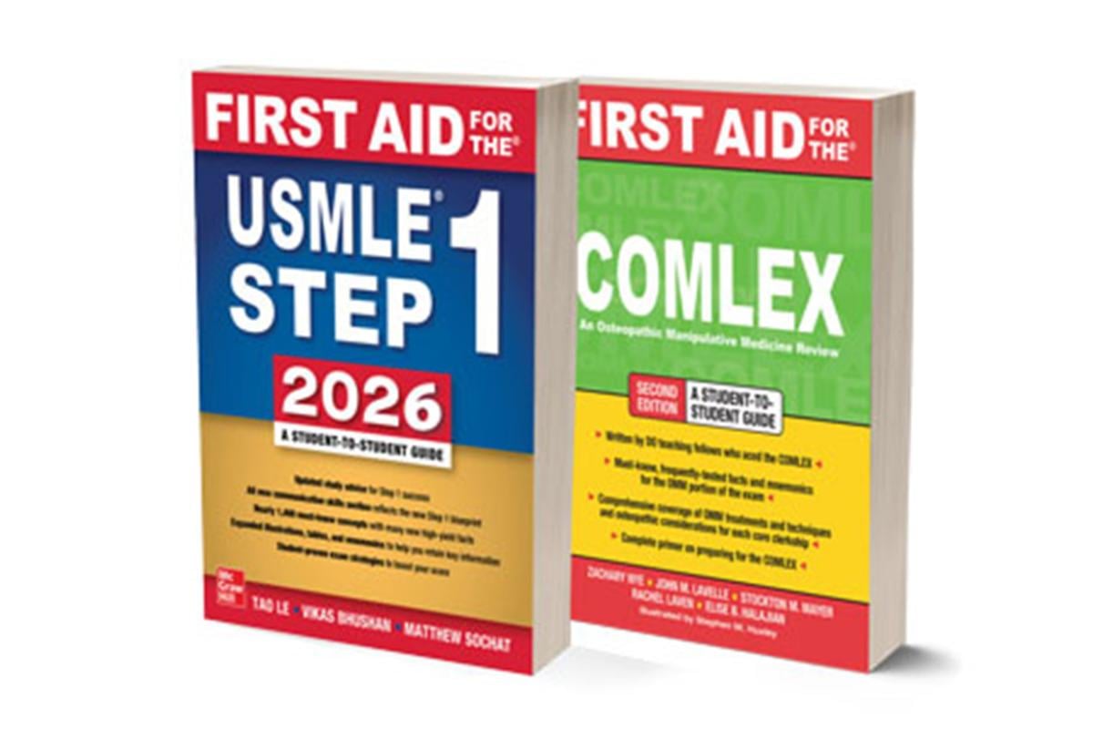 2026 USMLE COMLEX book covers