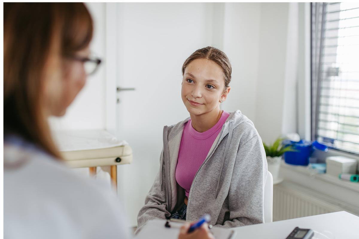 Young patient at doctor's appointment