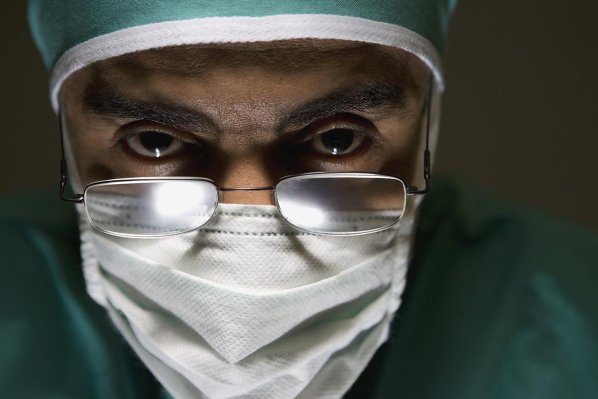 Doctor wearing surgical mask