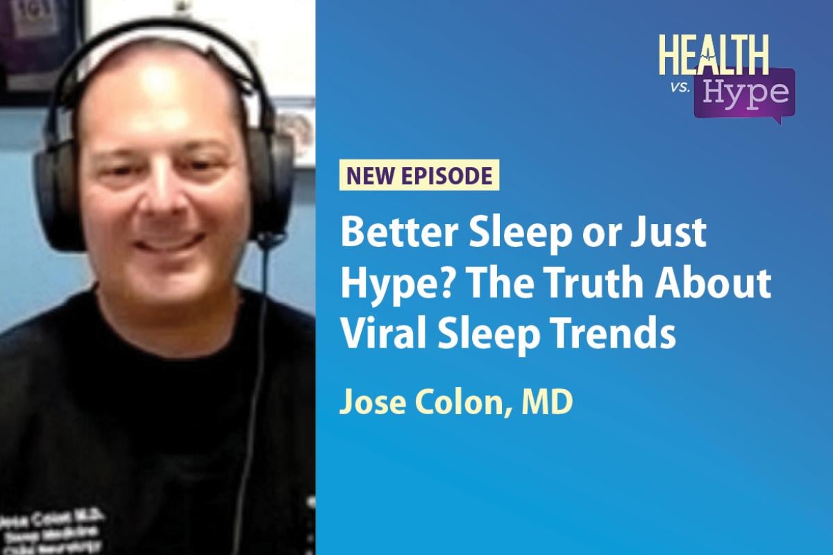 Jose Colon, MD, featured on "Health vs. Hype" AMA podcast