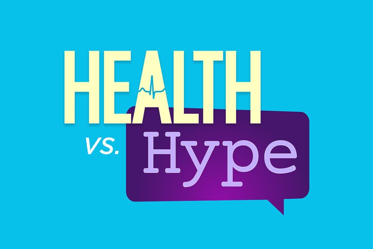 Health vs. Hype Podcast logo