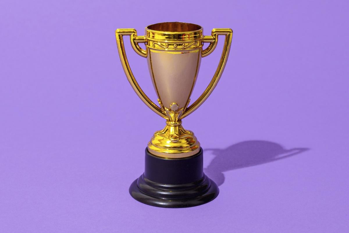 Gold cup trophy