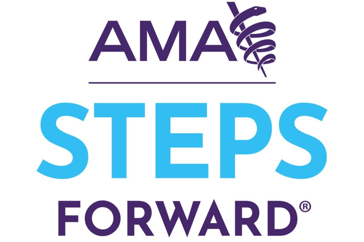 AMA STEPS Forward logo stacked