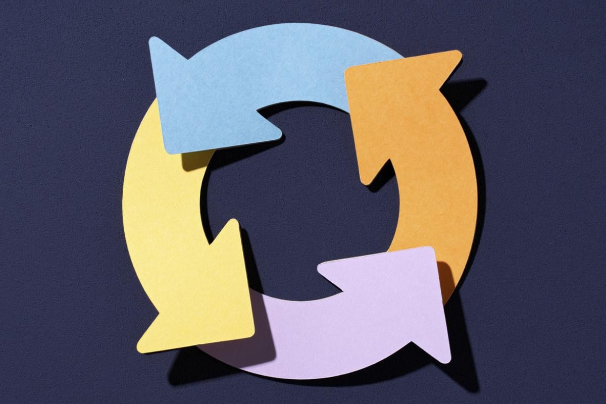 Arrows form a circle