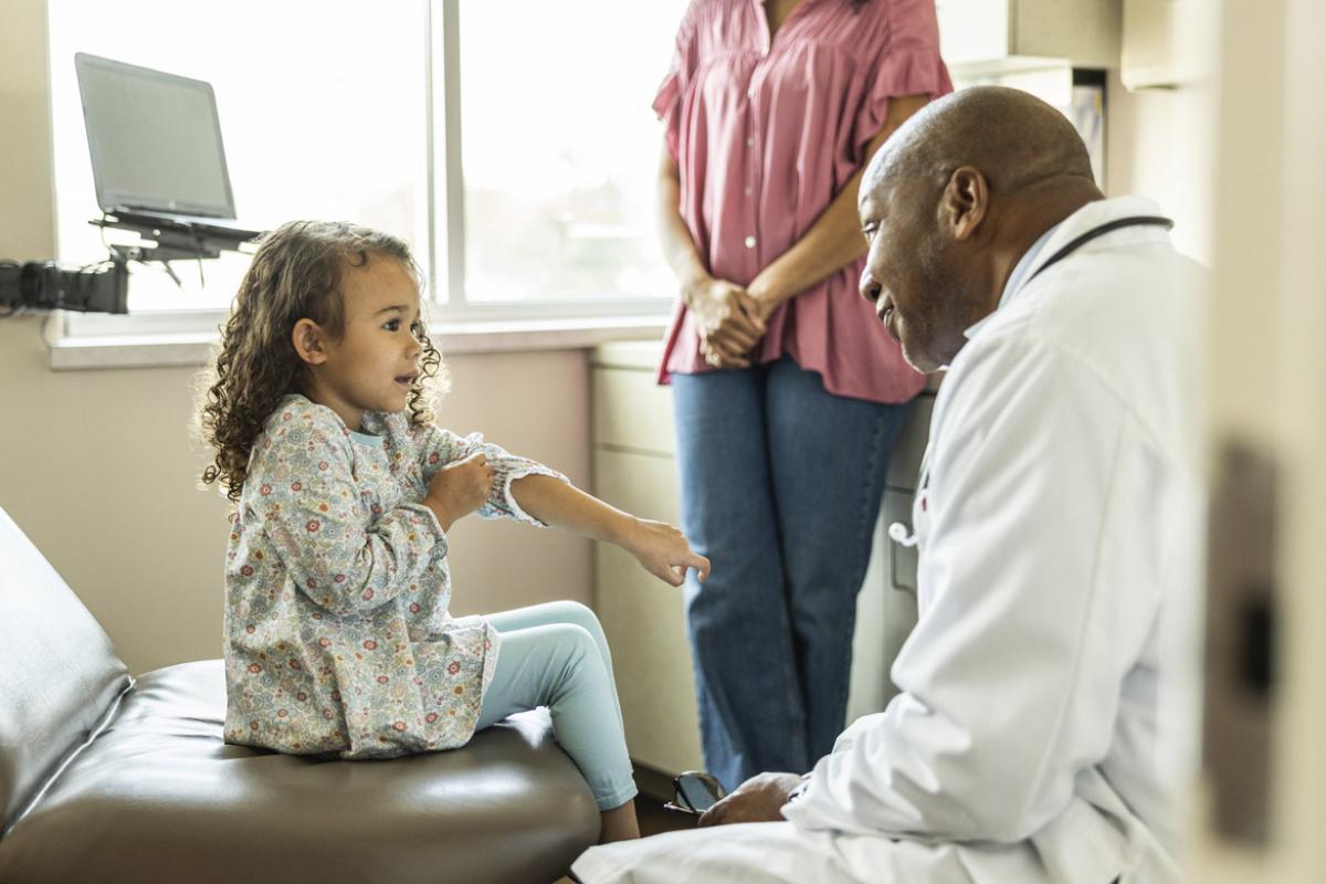 Child in doctor's appointment