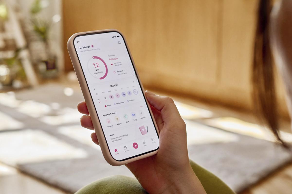 Health app on a smartphone