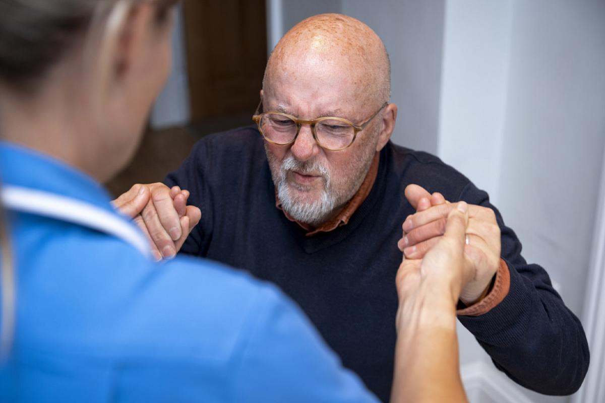 Patient in physical therapy appointment