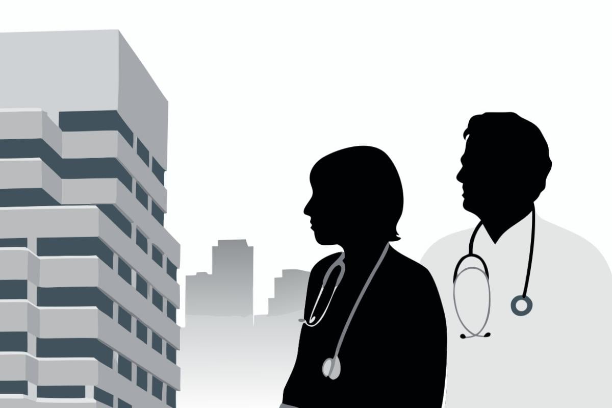 Physician silhouettes