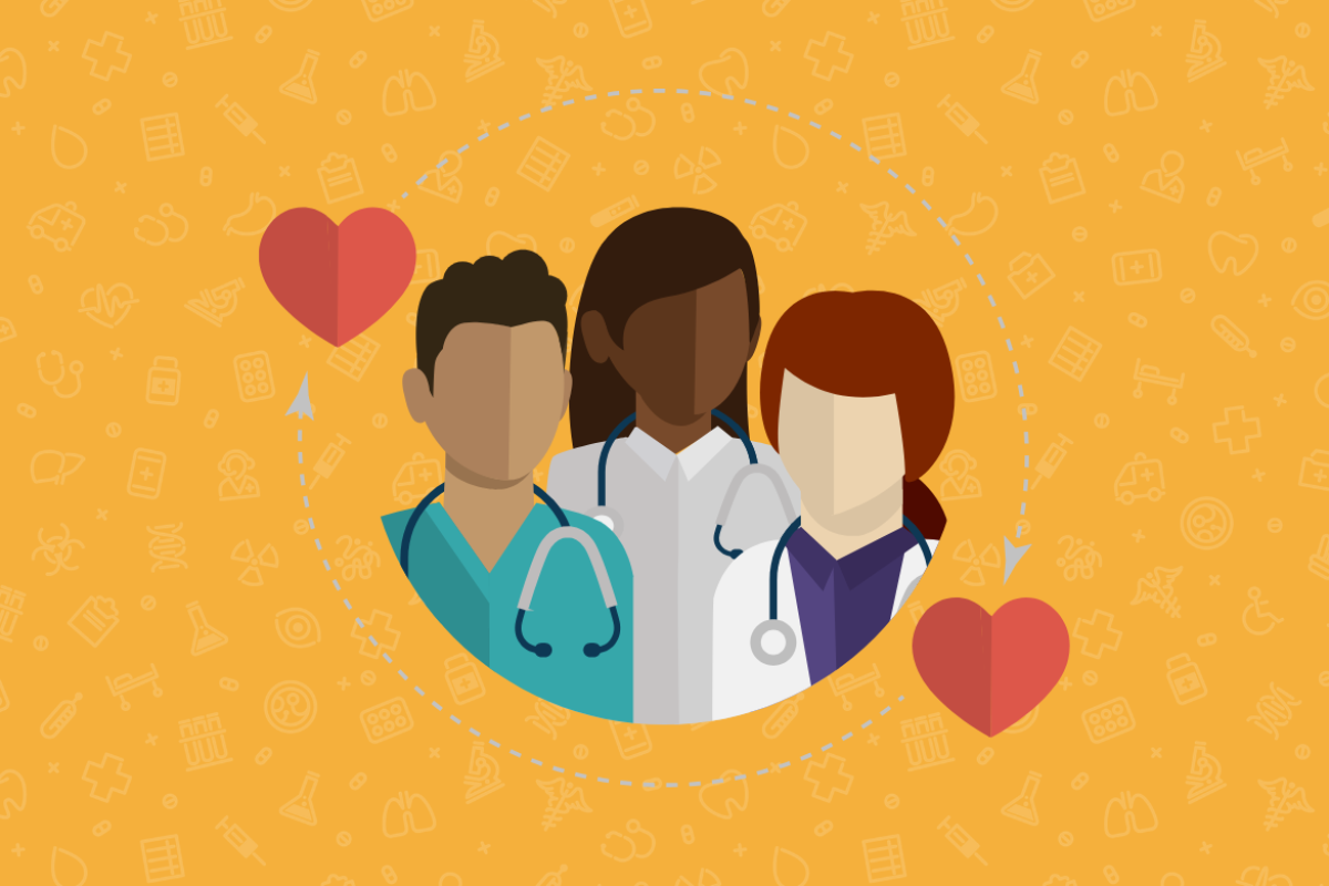 Illustration of medical professionals