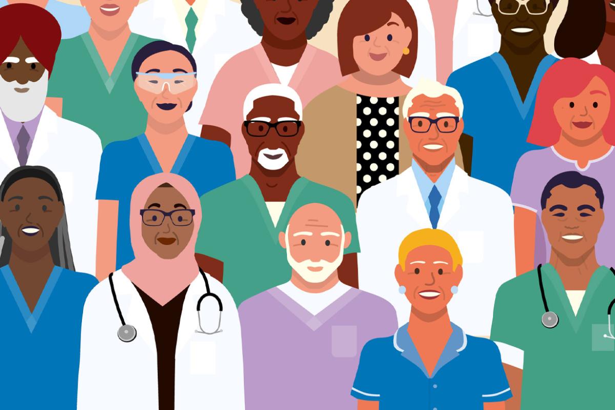 Group of physicians