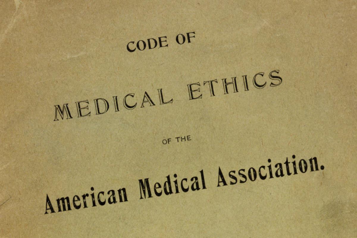 A page from the AMA Code of Medical Ethics