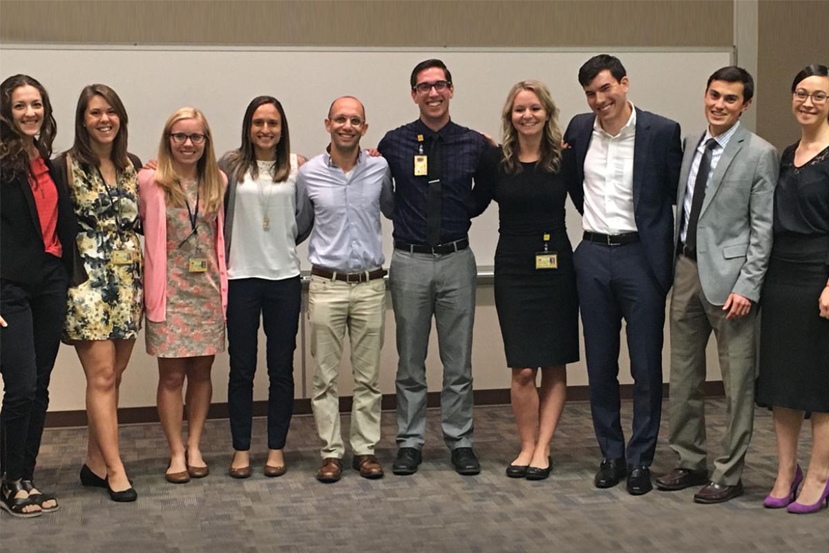 Medical student coaches at Michigan.