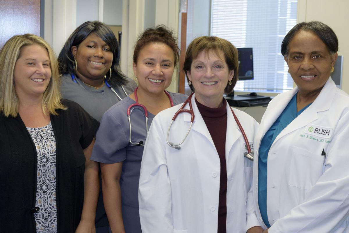Marie T. Brown, MD, and team, an internal medicine specialist at Rush University Medical Center.