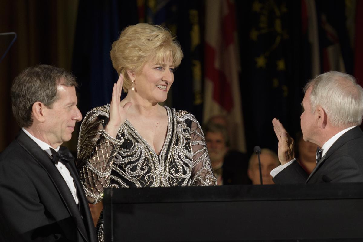 Barbara L. McAneny, MD, sworn in at 2018 Annual Meeting.