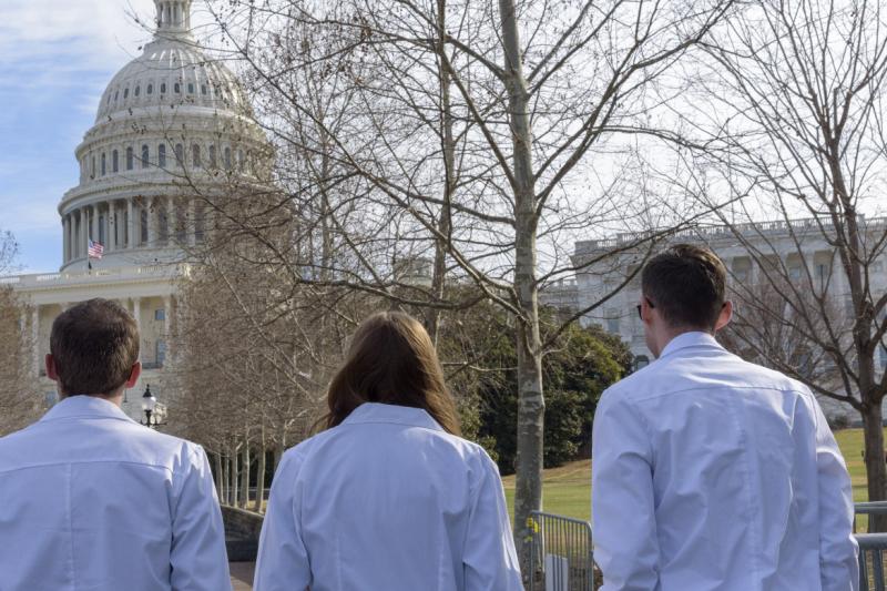 Medical students at the U.S. Capitol