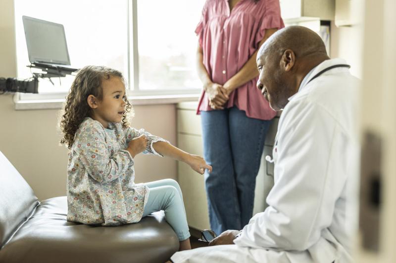 Child in doctor's appointment
